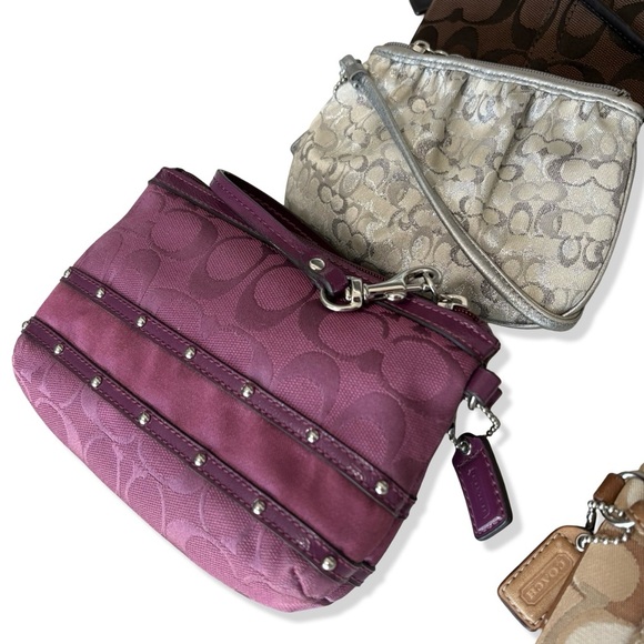 HTF Y2K VTG Coach BUNDLE Wristlets + Mini Skinny Bundle Rare Vintage – Set of 7 - Picture 8 of 15